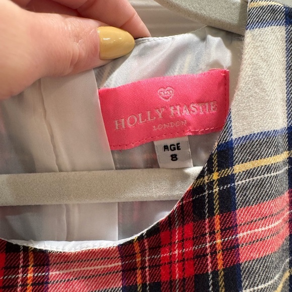 Holly Hastie Arabella Frill Plaid Tartan Dress Maisonette - Picture 5 of 9